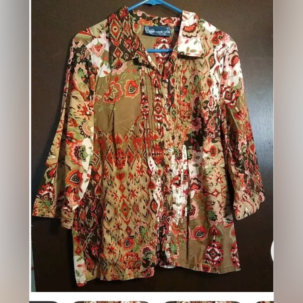 Susan graver pattern blouse size large